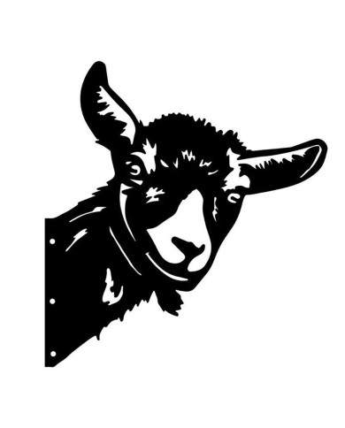 Novelty Goat Fence Sign