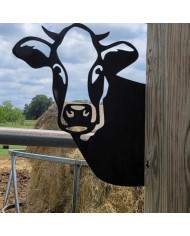 Novelty Cow Fence Sign