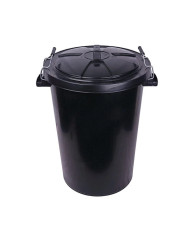 Dustbin Plastic 85Ltr Clip Lid AVAILABLE IN STORE ONLY