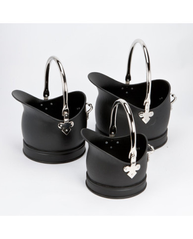 Black And Silver Handle Bucket