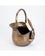 A/Q Brass Coal Bucket & Shovel