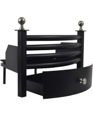 3 Piece Solid Fuel Set Brass Knobs