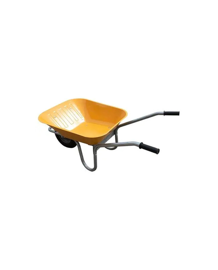 Wheelbarrow Galvanised Yellow Heavy Duty