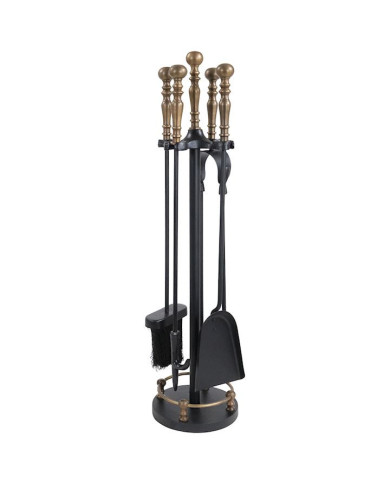 Gallery Ball Top C/S A/Q Brass/Black 16x16x64cm A1121 Gallery Ball Top C/S A/Q Brass/Black 16x16x64cm A1121