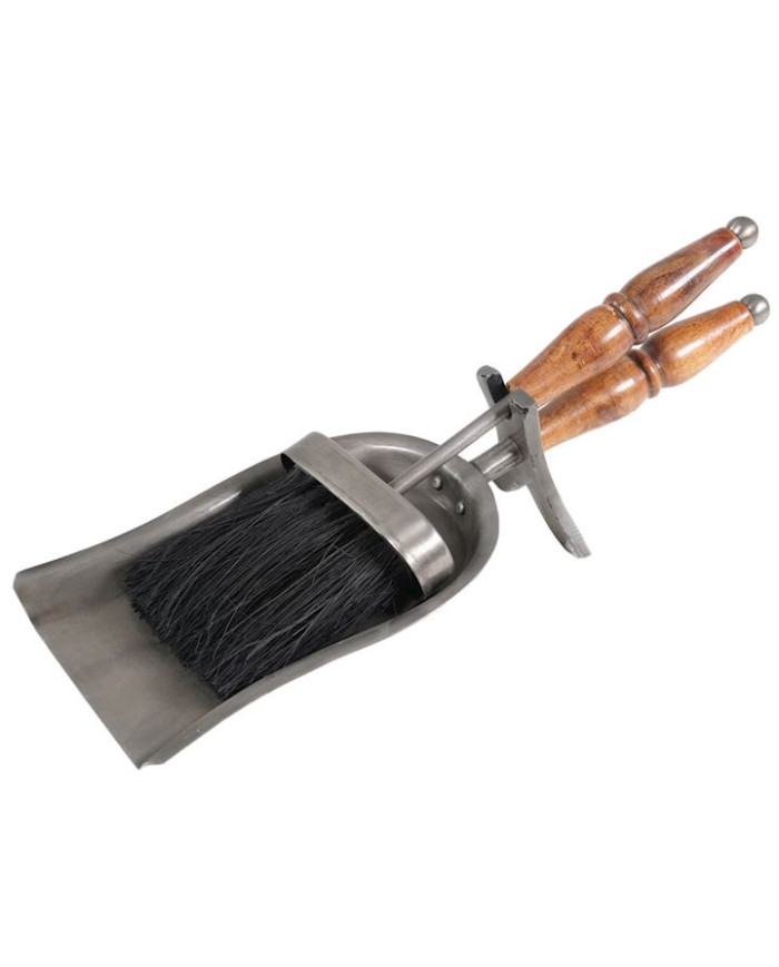 Wood Handled Pewter Tidy 37x13x13cm A3121