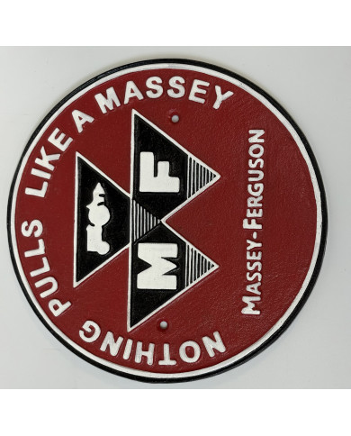 Round Metal Tractor Sign Massey/Deere