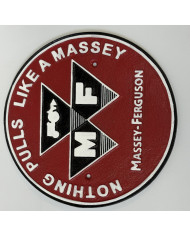 Round Metal Tractor Sign Massey/Deere Round Metal Tractor Sign Massey/Deere