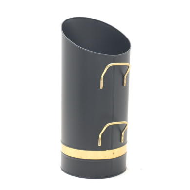 Black & Brass Ellipse Coal Hod Black & Brass Ellipse Coal Hod