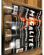 Megalite Wood Briquettes 5 Pack 8KG