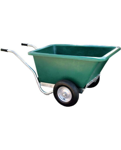 Stable Double Wheel 160LTR Wheelbarrow
