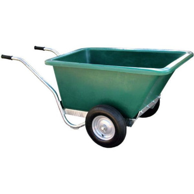 Stable Double Wheel 160LTR Wheelbarrow