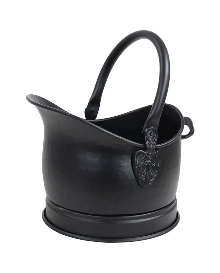 Black celtic coal bucket