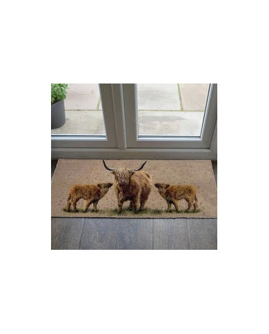 Luxury Washable Happy Highlands Mat 50x120