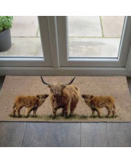 Luxury Washable Happy Highlands Mat 50x120