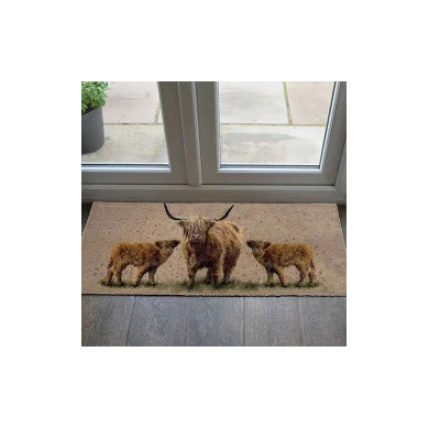 Luxury Washable Happy Highlands Mat 50x120