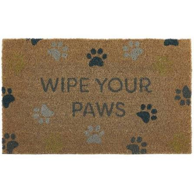 Latex Backed Coir Mat - Wipe Your Paws 45x75