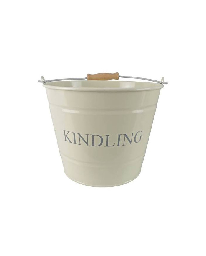 Cream Kindling Bucket