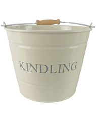 Cream Kindling Bucket
