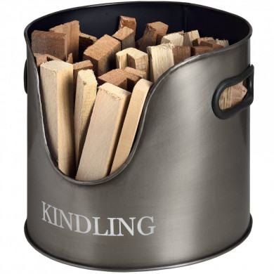 Round Log & Kindling Pewter holder
