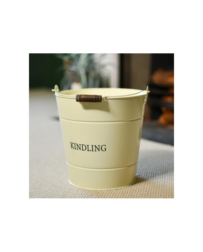 Cream Kindling Bucket