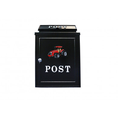Red Tractor Post Box
