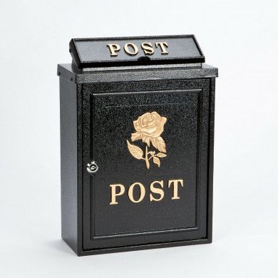 Gold Rose Post Box