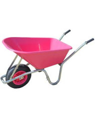 Workman 65L Pink Garden Wheelbarrow